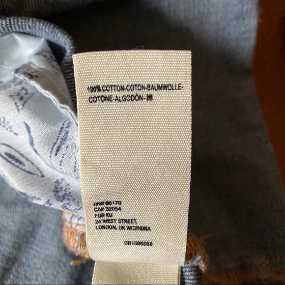 Free People Denim Raw Hem A-Line Mini Skirt NWT - Picture 9 of 9